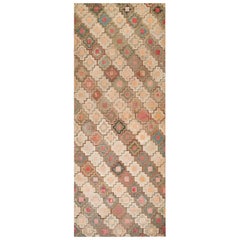 19th Century American Hooked Rug ( 4' 6" x 11' 6" - 137 x 350 )
