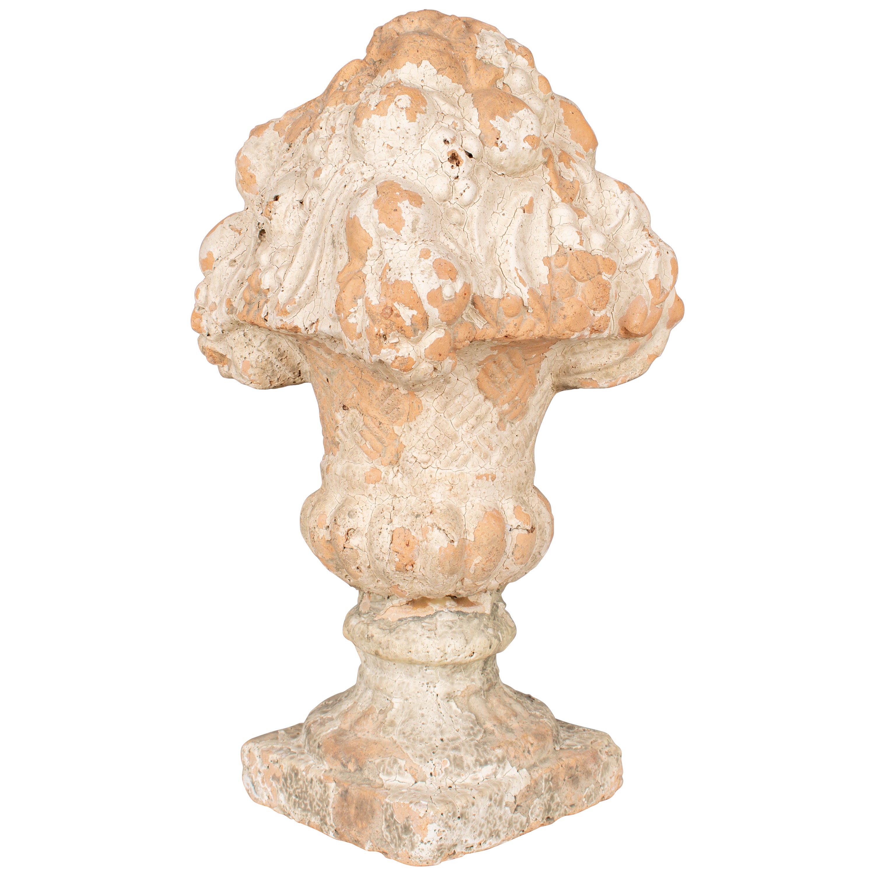 Pair of Antique English Terracotta Finials For Sale at 1stDibs