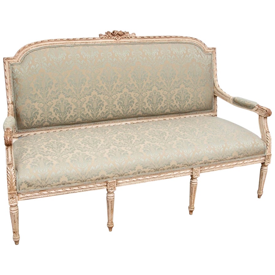 Antique French Cherry Country Sofa at 1stDibs