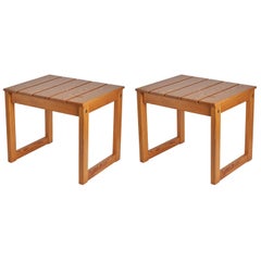 Slätte Möbler, Stools, Solid Pine, Sweden, 1960s