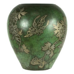 WMF Art Deco Patinated Bronze Ikora Vase