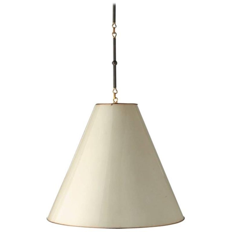 Large Metal Pendant with Mesh Shade For Sale at 1stdibs