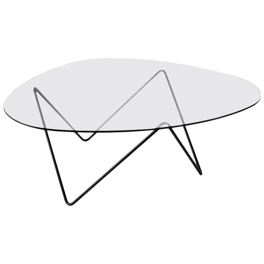 Table basse Pedrera de Barba Corsini en noir pour Gubi