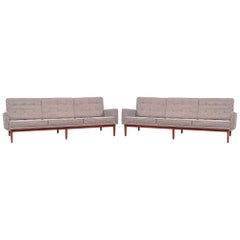 Pair of Florence Knoll 57W Sofas by Knoll Associates 1950s, US