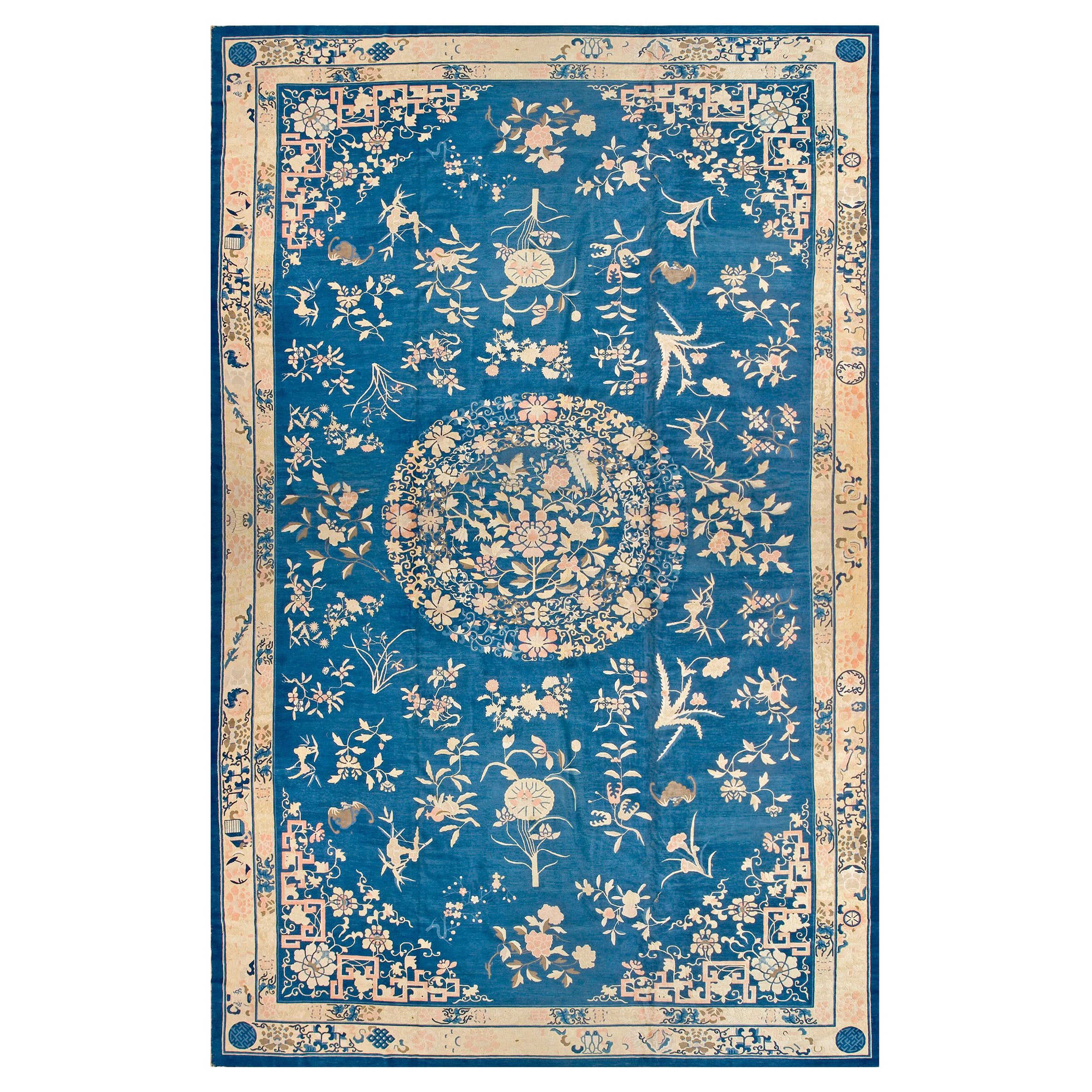19th Century Chinese Peking Carpet ( 13'8" x 23'2" - 417 x 706 ) For Sale