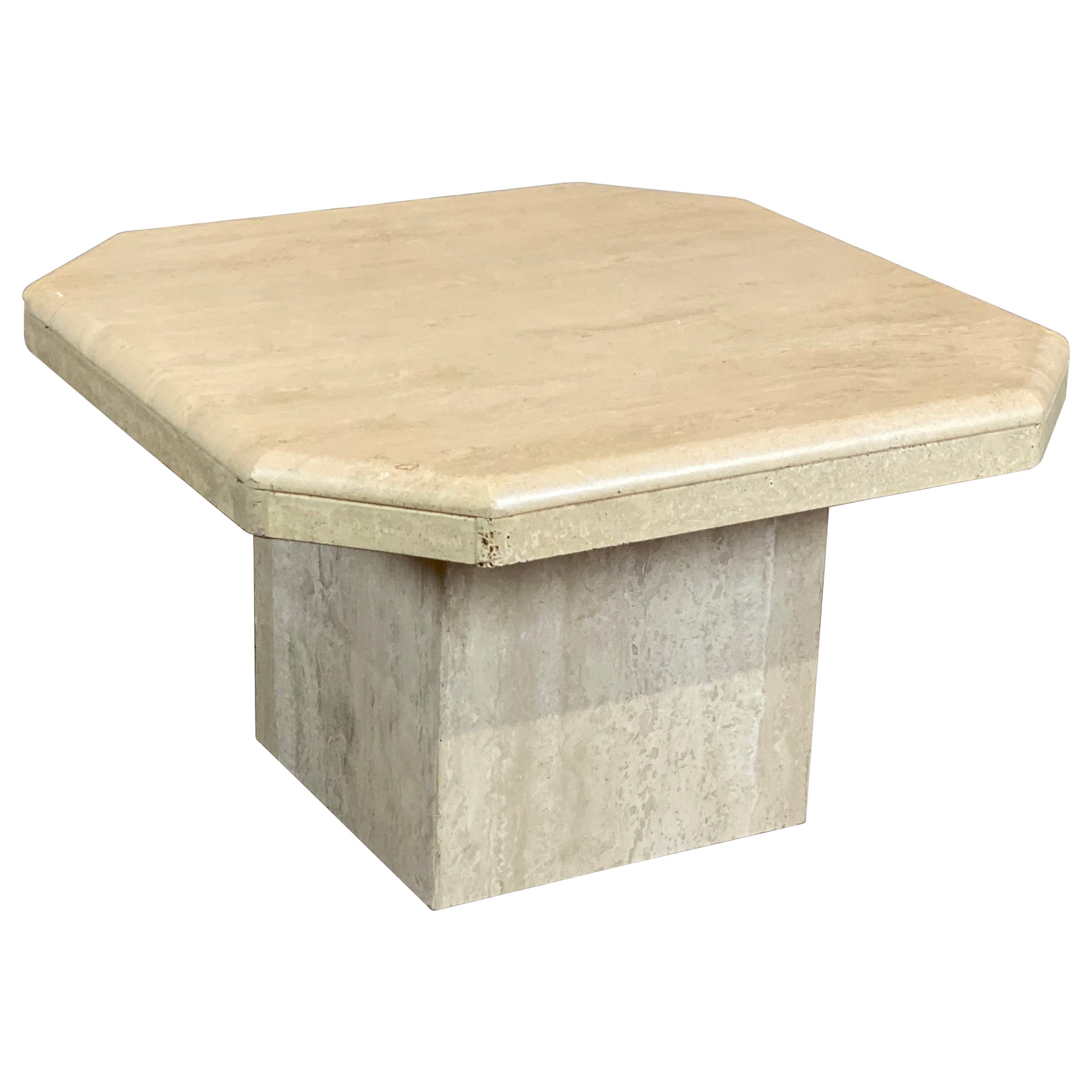 TwoPiece Modular Travertine Coffee Table at 1stDibs