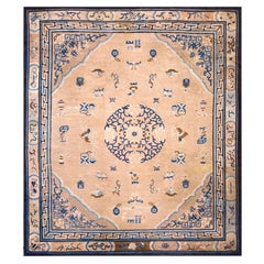 19th Century W. Chinese Ningxia Carpet ( 10' x 11'4" - 305 x 345 )