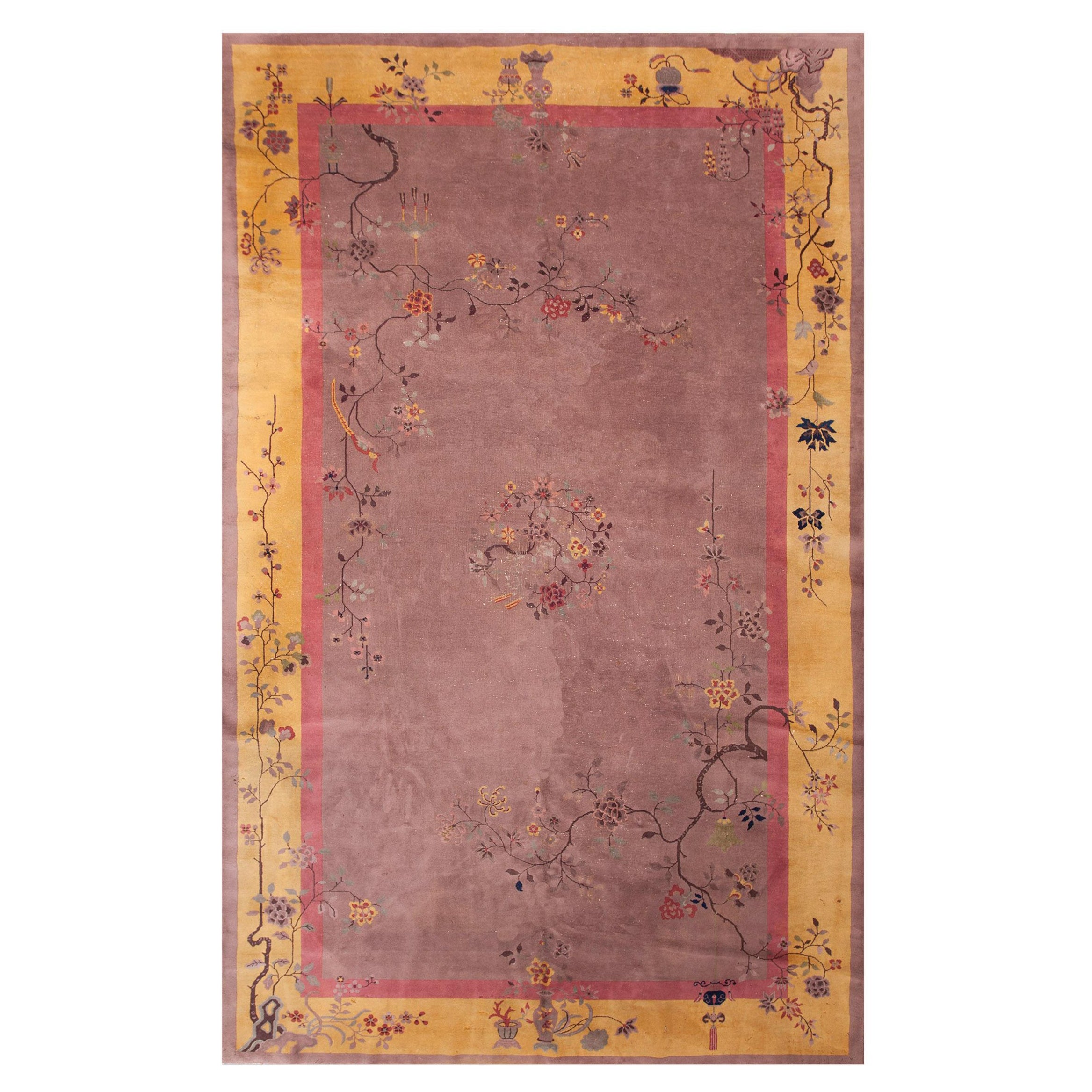 Chinesischer Art-Déco-Teppich aus den 1920er Jahren ( 9' 2 Zoll x 14' 4 Zoll - 280 x 437 cm) im Angebot