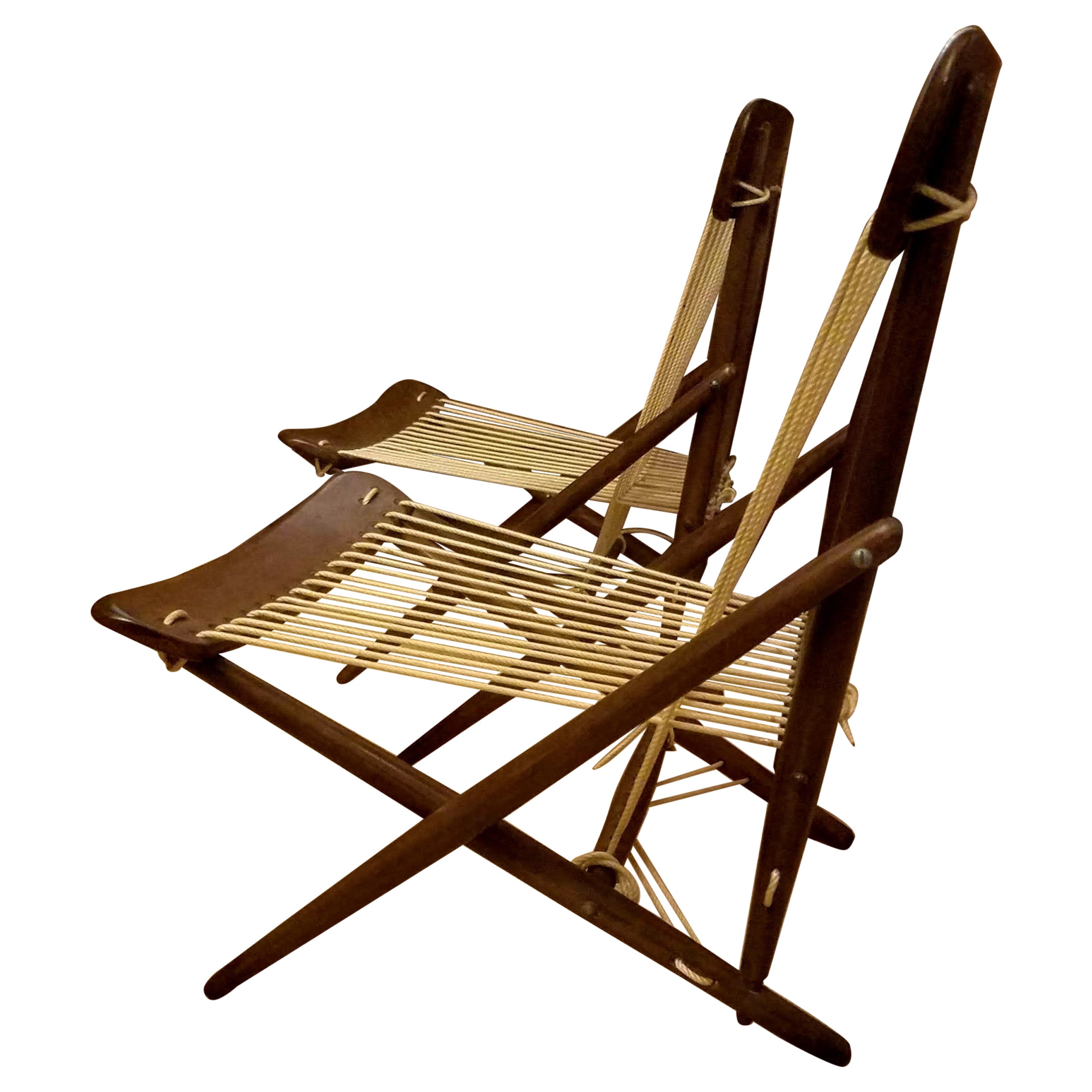Maruni Studio Folding Lounge Chair, Hiroshima, Japan, circa 1948 at 1stDibs