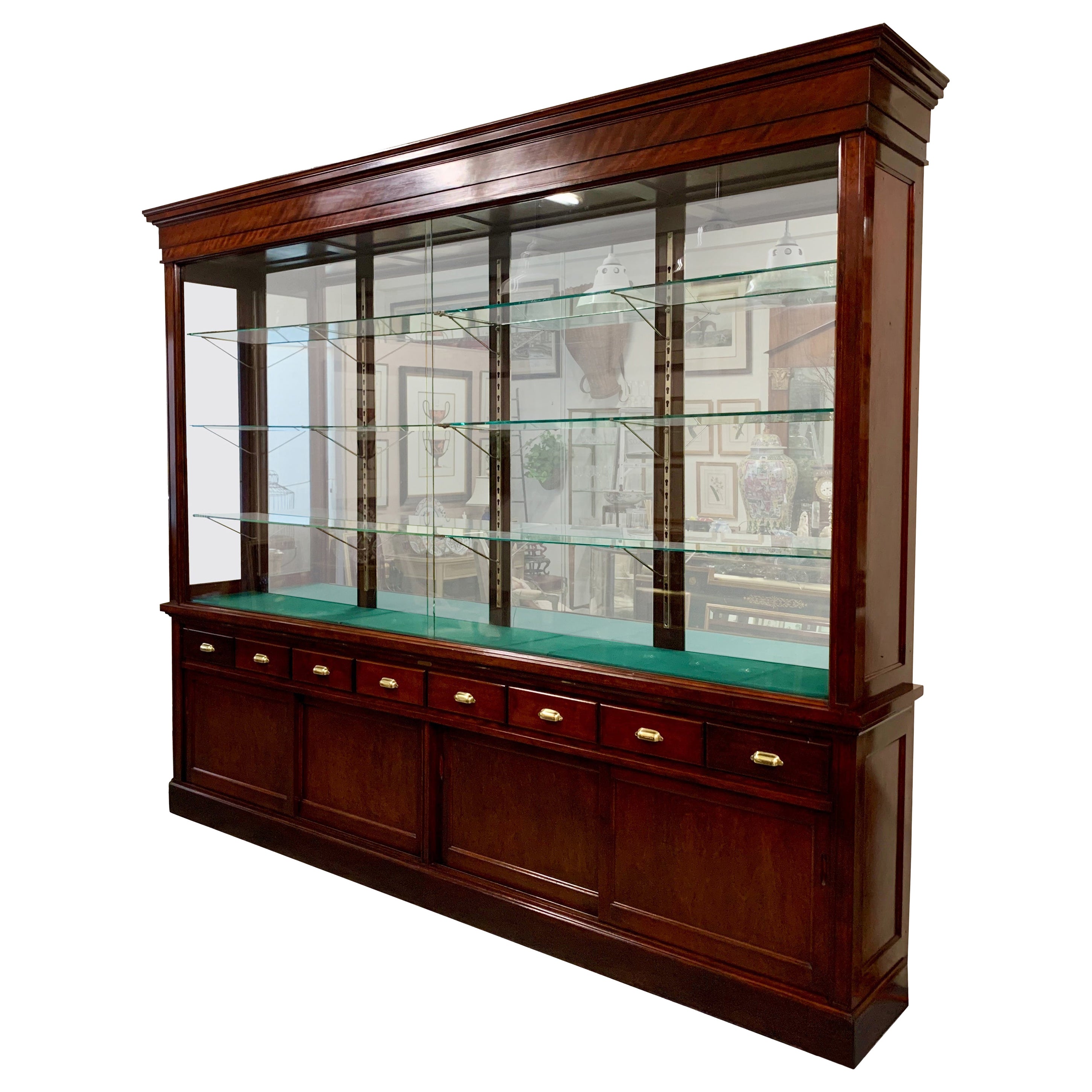 Stunning French 6 Sided Showcase / Display For Sale at 1stDibs