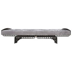 Contemporary 21st Century Spinzi Meccano Day Bed, industrial style, burnt metal