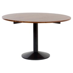 Franco Albini TL30 Round Table in Metal and Wood for Poggi, 1950s