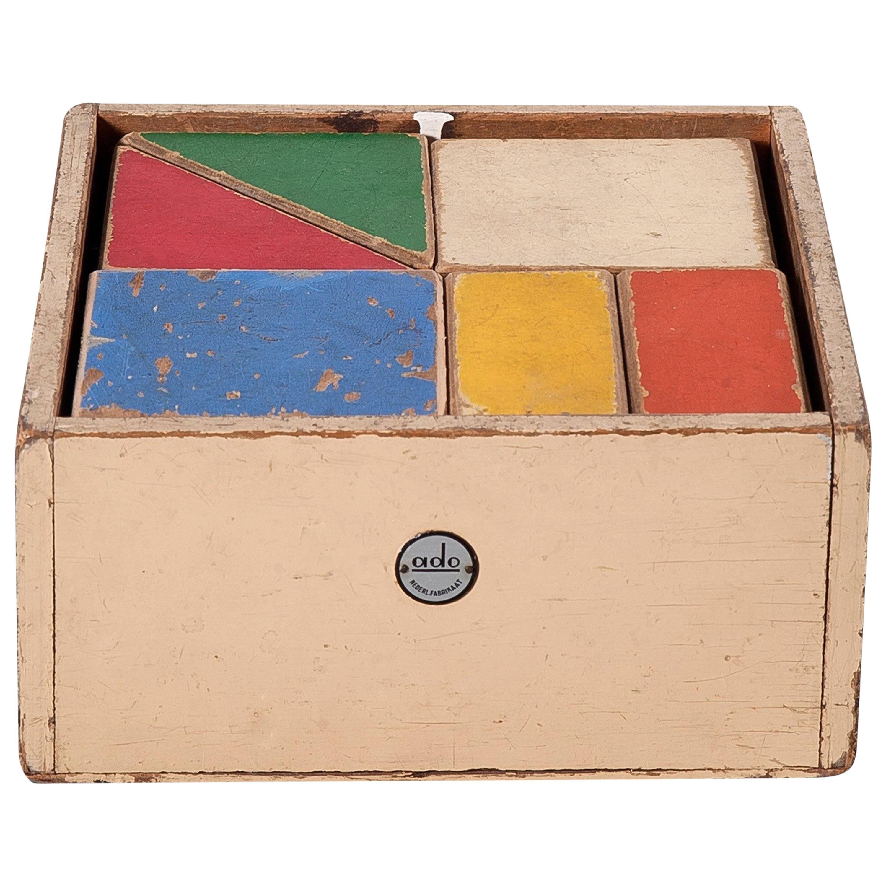 ADO and Ko Verzuu No. 4 "Puzzle Box" in Lacquered Wood and Metal, circa 1950s For Sale