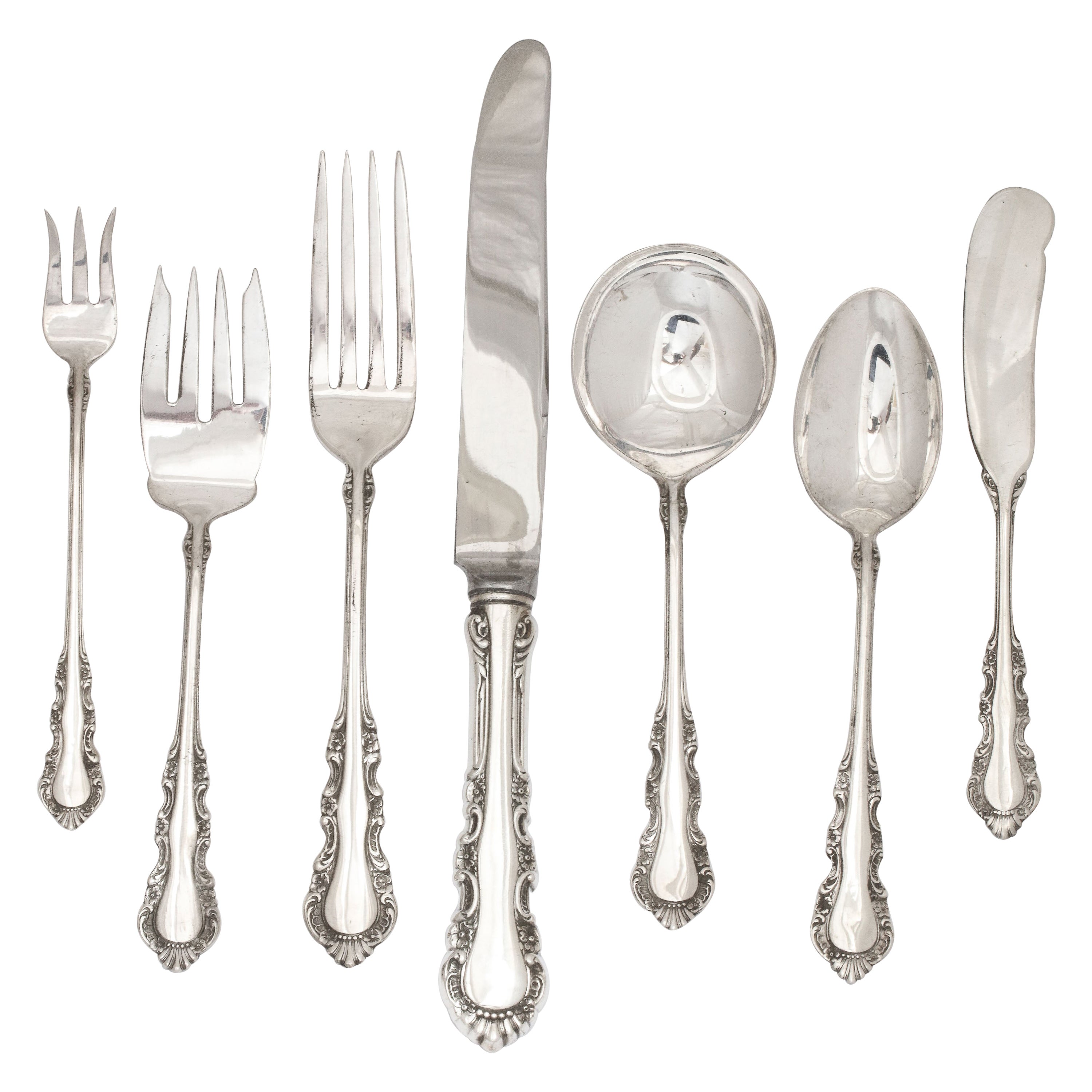 Brass and Rosewood Thailand Large Flatware Set at 1stDibs