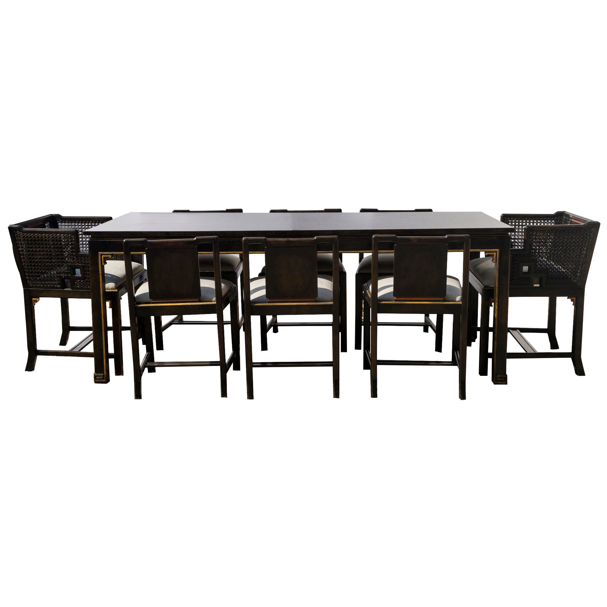 Otto Schultz for Boet Dining Set, Table and 10 Chairs For Sale