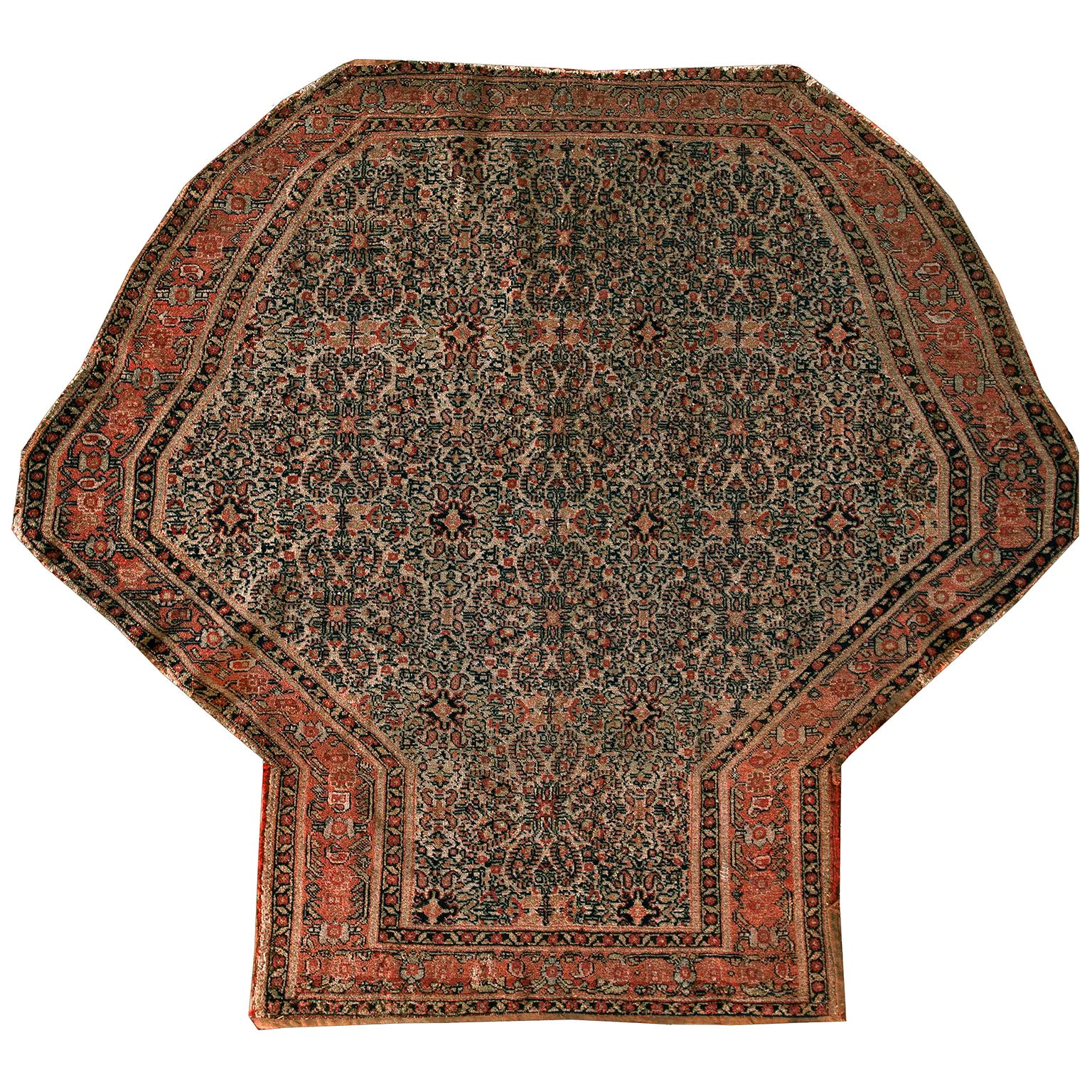 19th Century W. Persian Senneh Saddle Carpet