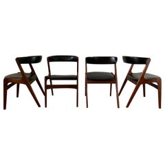 Midcentury Danish Design Dining Chairs By T.H. Harlev for Farstrup Mobler.