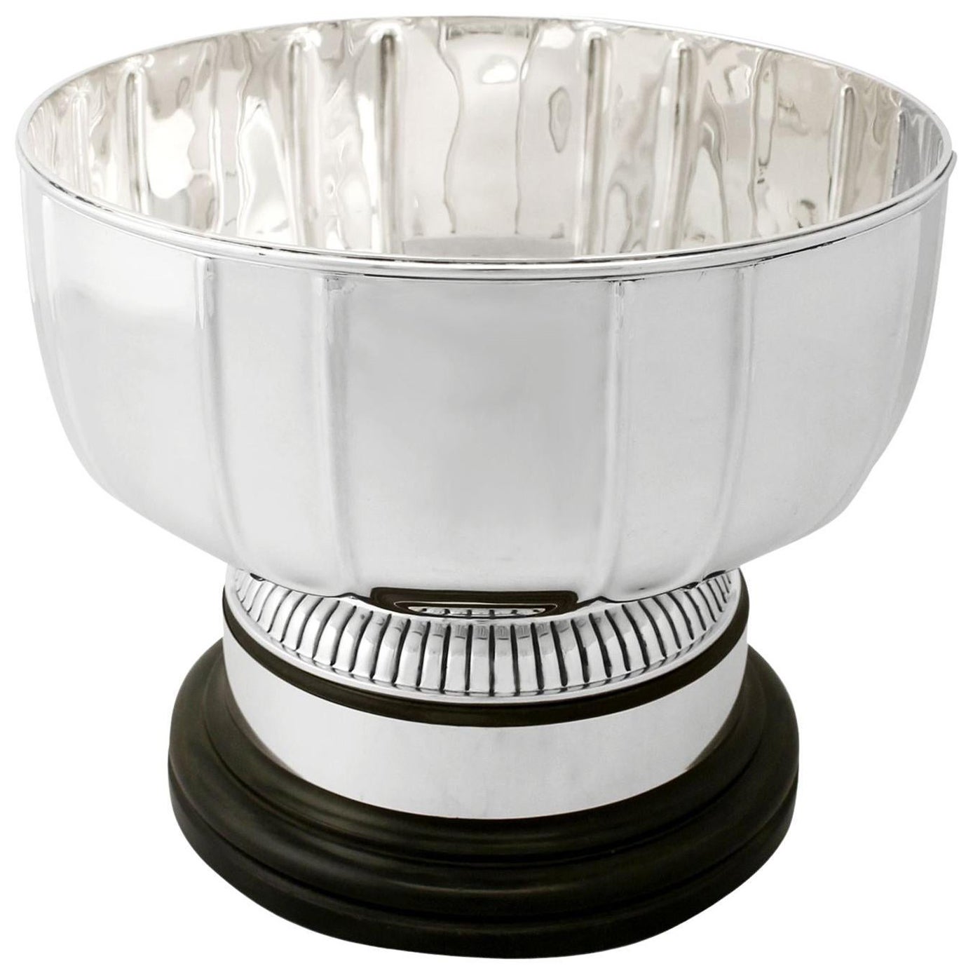 Antique Edwardian Art Deco Sterling Silver Presentation Bowl