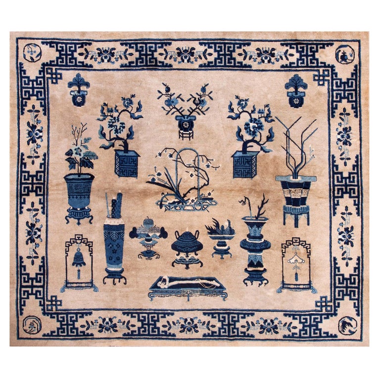 Antique Chinese Peking Rug For Sale at 1stDibs