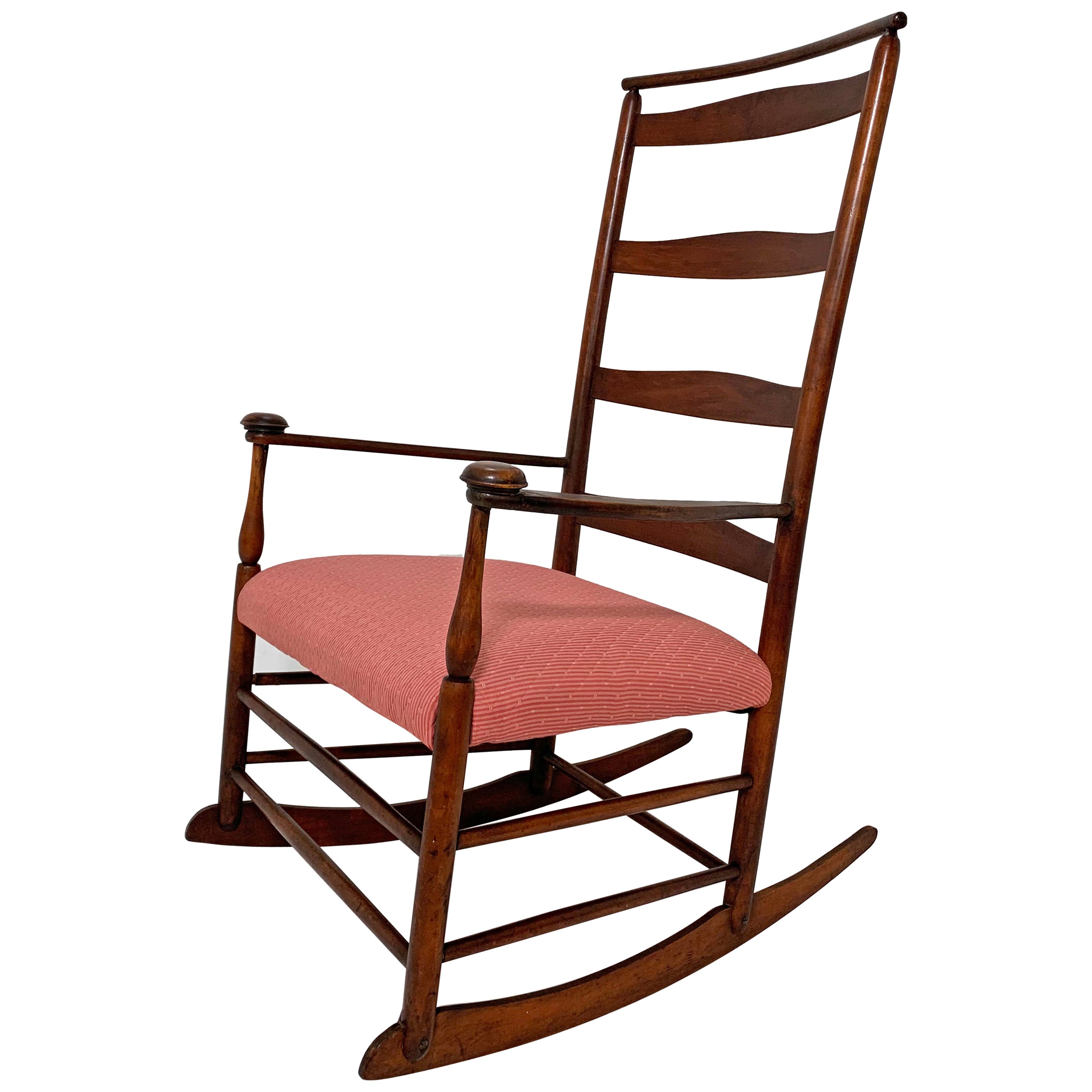 Antique Shaker No. 7 Rocking Chair with Shawl Bar at 1stDibs