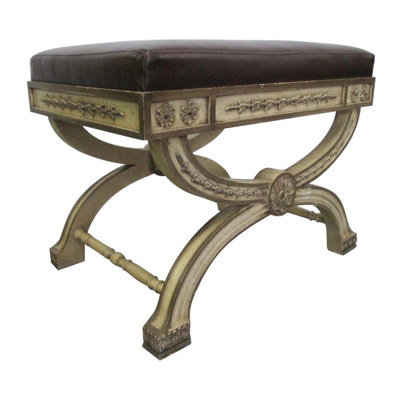 Banc italien peint de style rococo en vente