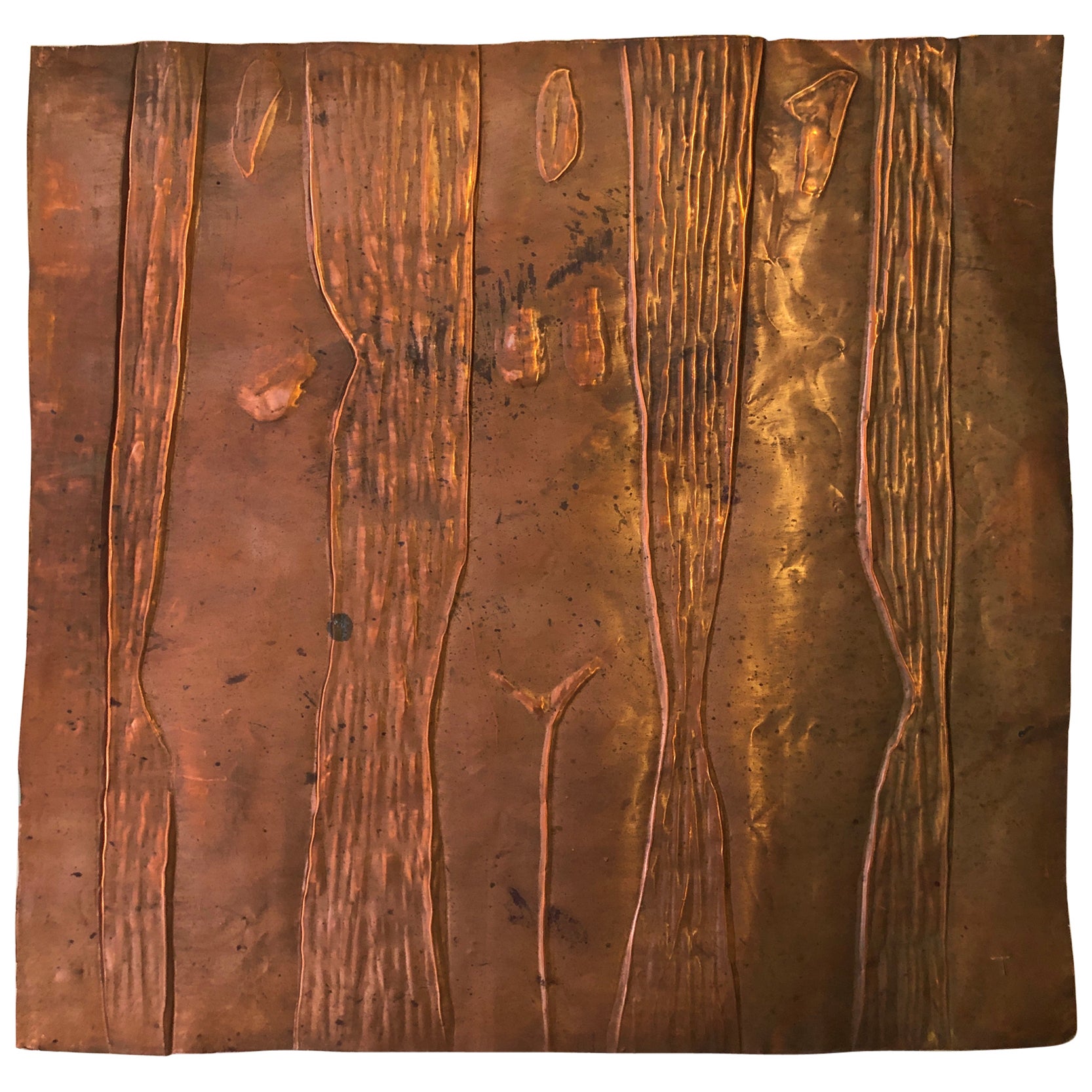 Antique Copper Plate Engraving Matrix of Walking Women Bodies by Touret