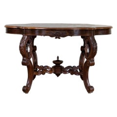 Ovaler Tisch aus der Napoleon-III-Periode des späten 19. Jahrhunderts