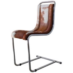 Used Ico Parisi for Fratelli Longhi, Italian Mid-Century Chair in Tubular Metal, 1969