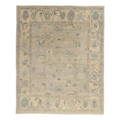 New Contemporary Turkish Oushak Rug with Modern Transitional Style