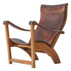 Mogens Voltelen for Niels Vodder 'Copenhagen Chair' in Original Leather