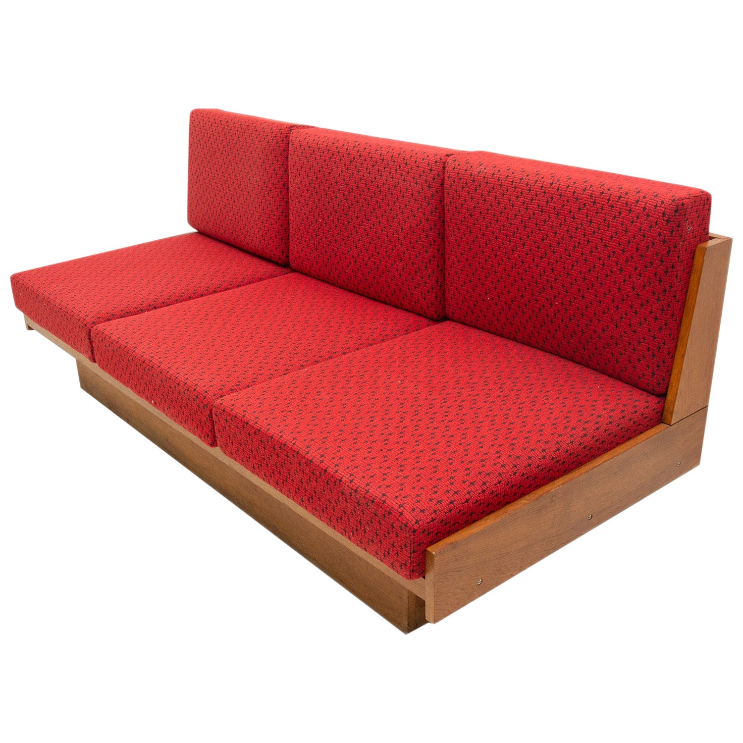 Midcentury Folding Design Sofa, Studio Couch For Sale at 1stDibs