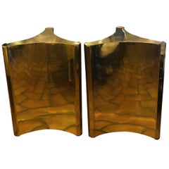Pair of Brass Dining Table Bases in the Style of Mastercraft