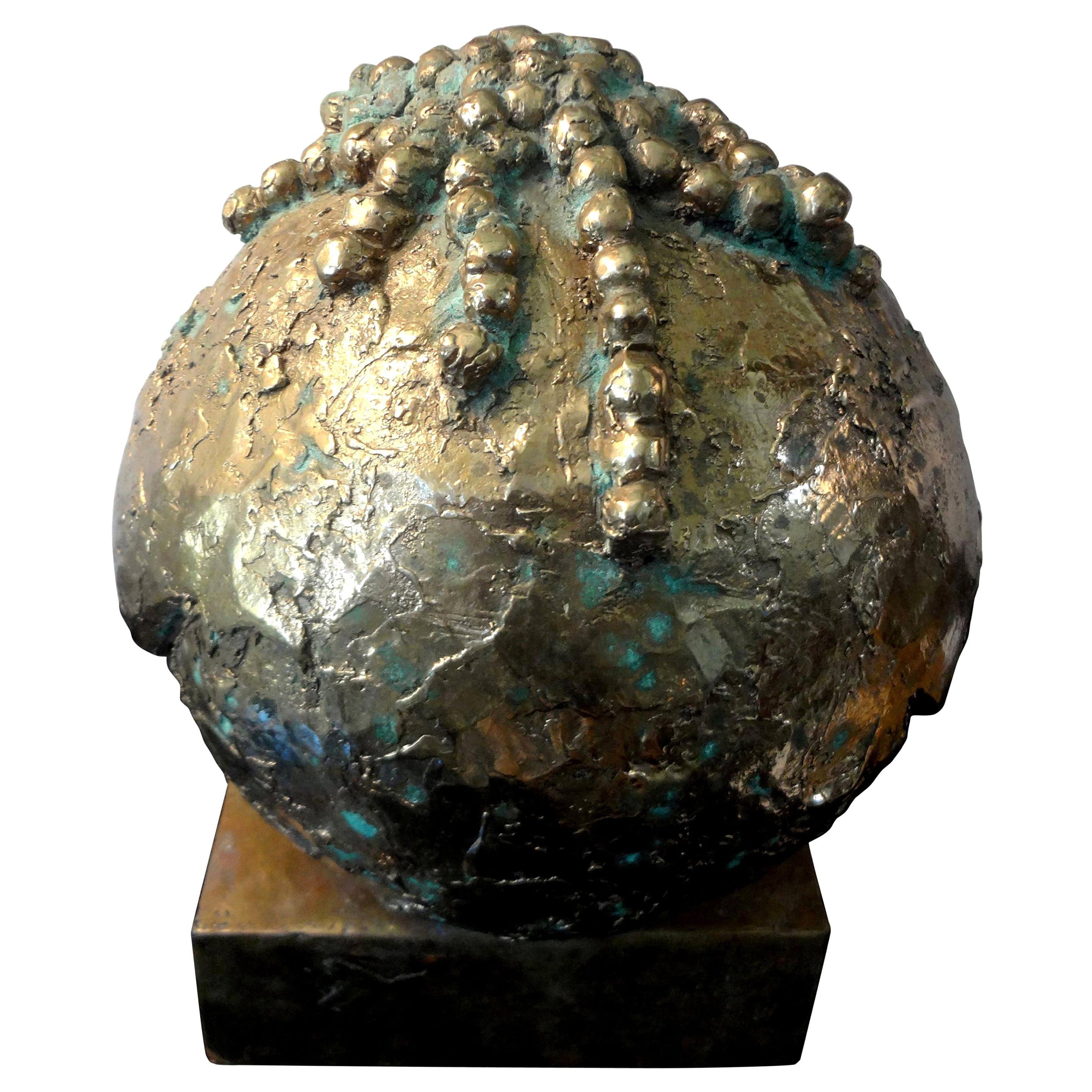 Midcentury Abstract Bronze Sculpture For Sale