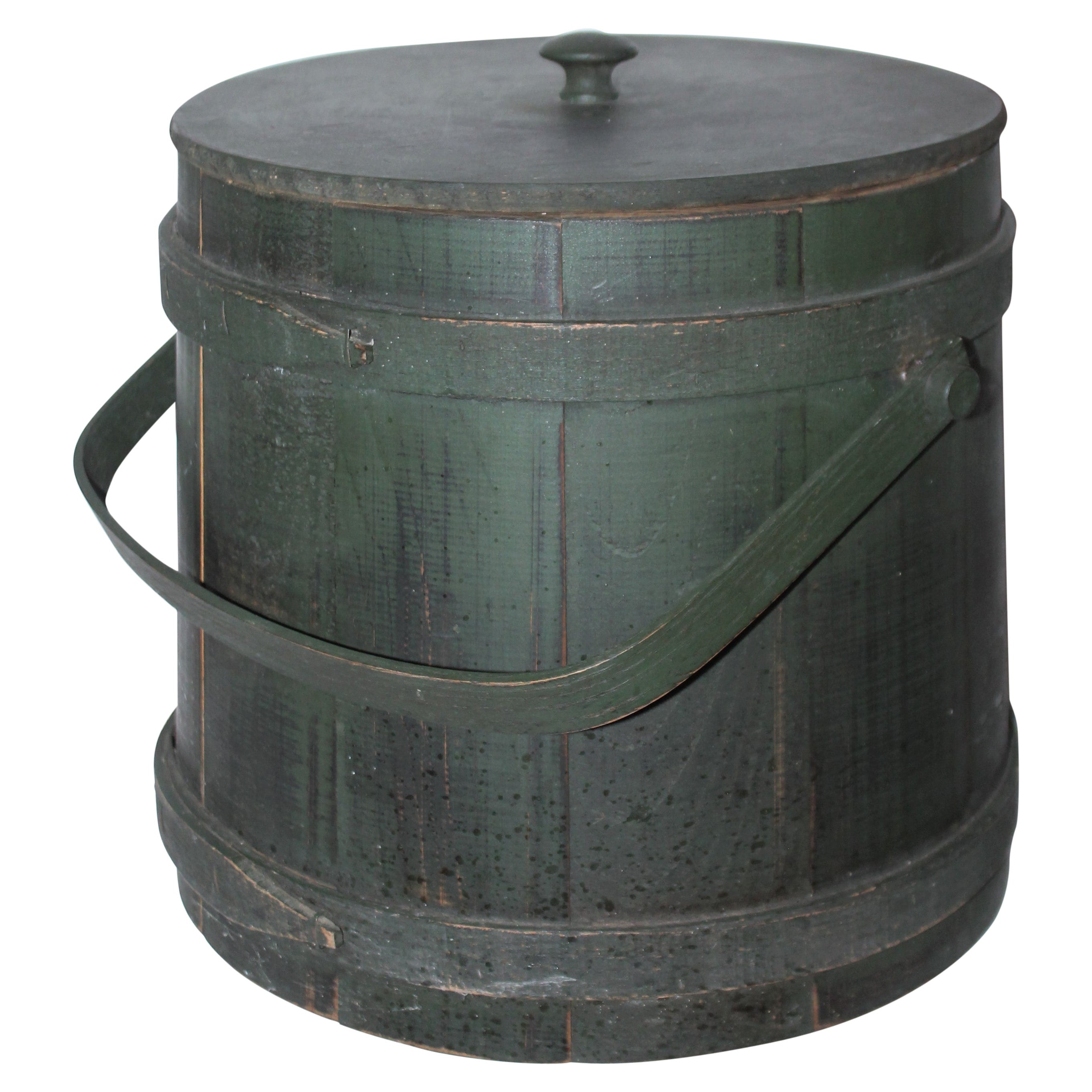 Rare and Unusual Large Firkin/bucket W/lid From New England at 1stDibs
