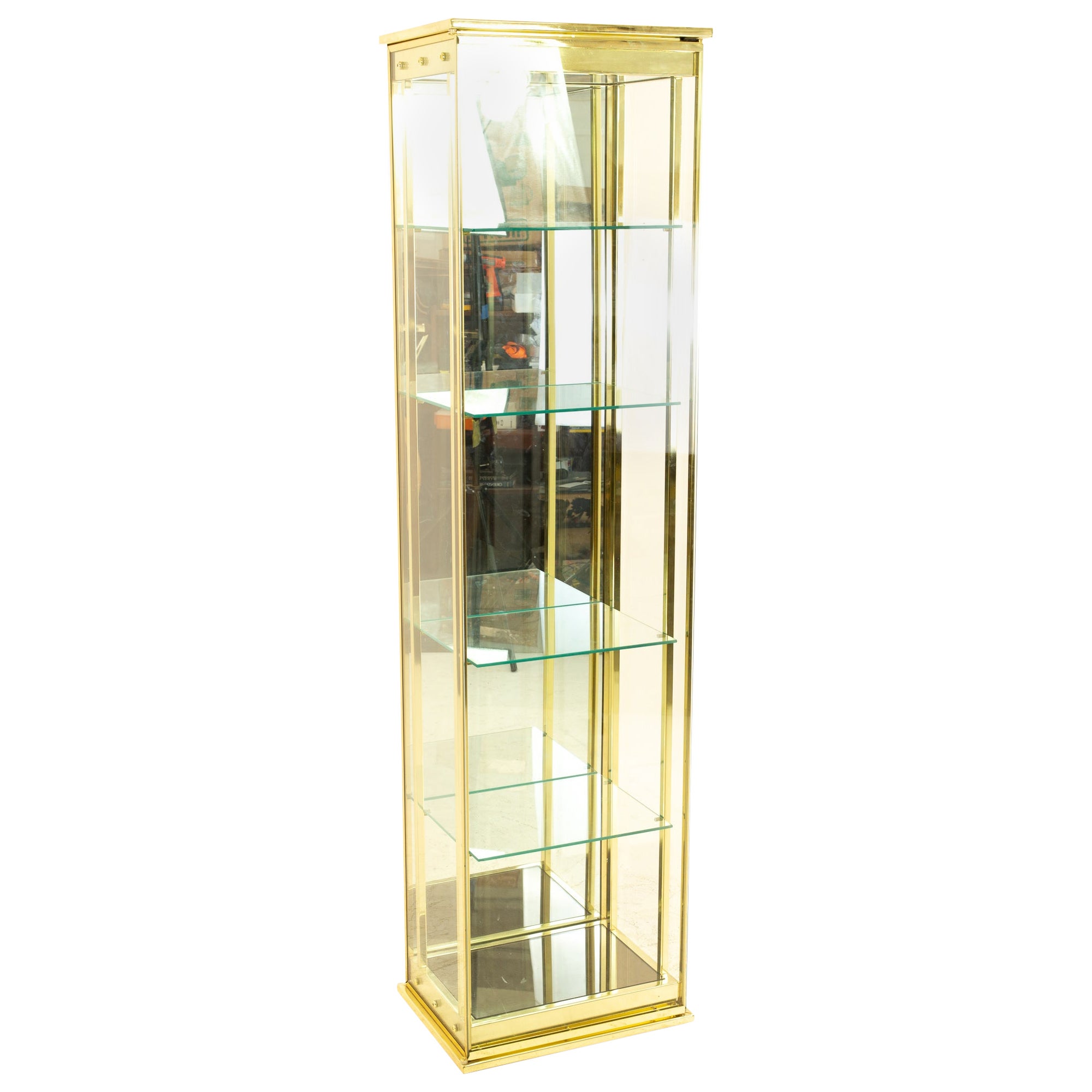 Contemporary QD19 with Brass and Ribbed Glass For Sale at 1stDibs