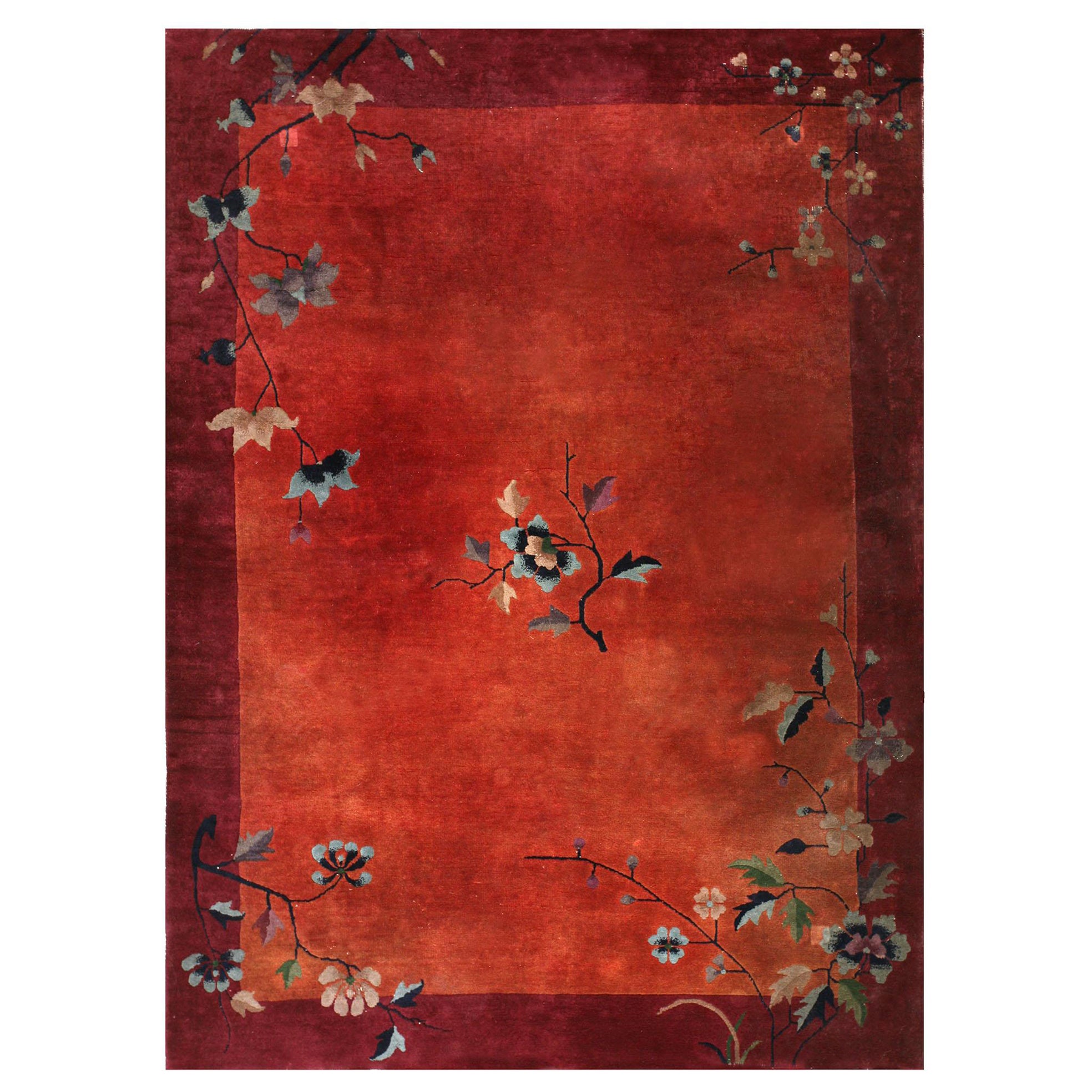 1920s Chinese Art Deco Rug ( 5' x 6'9" - 152 x 205 ) For Sale