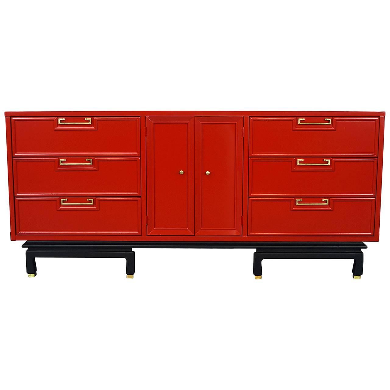 Vintage Lacquered Dresser by American of Martinsville