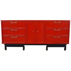 Vintage Lacquered Dresser by American of Martinsville