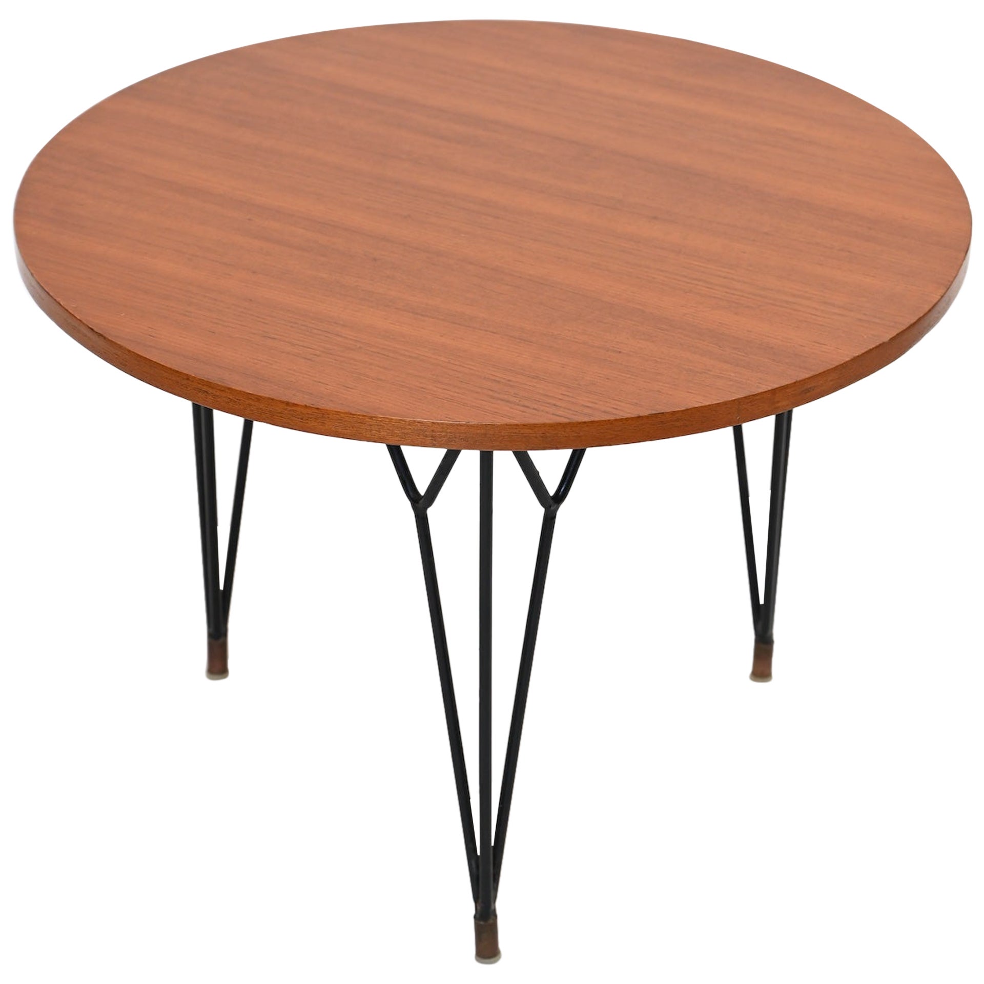 California Glazed Ceramic Circular Side Table For Sale at 1stDibs