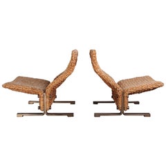 Pair of Marzio Cecchi Rope Lounge Chairs