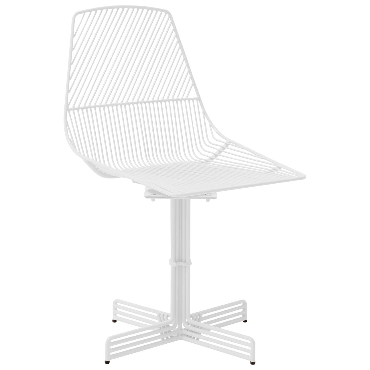 Dressed White Swivel Chair by Luca Nichetto For Sale at 1stDibs