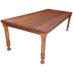 table pine farm reclaimed dining ponderosa custom bonnin ashley harvest rustic tables expandable antique 1stdibs furniture