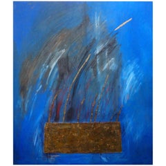 Óleo sobre lienzo abstracto italiano de Fausta Dossi, Milán, 2006