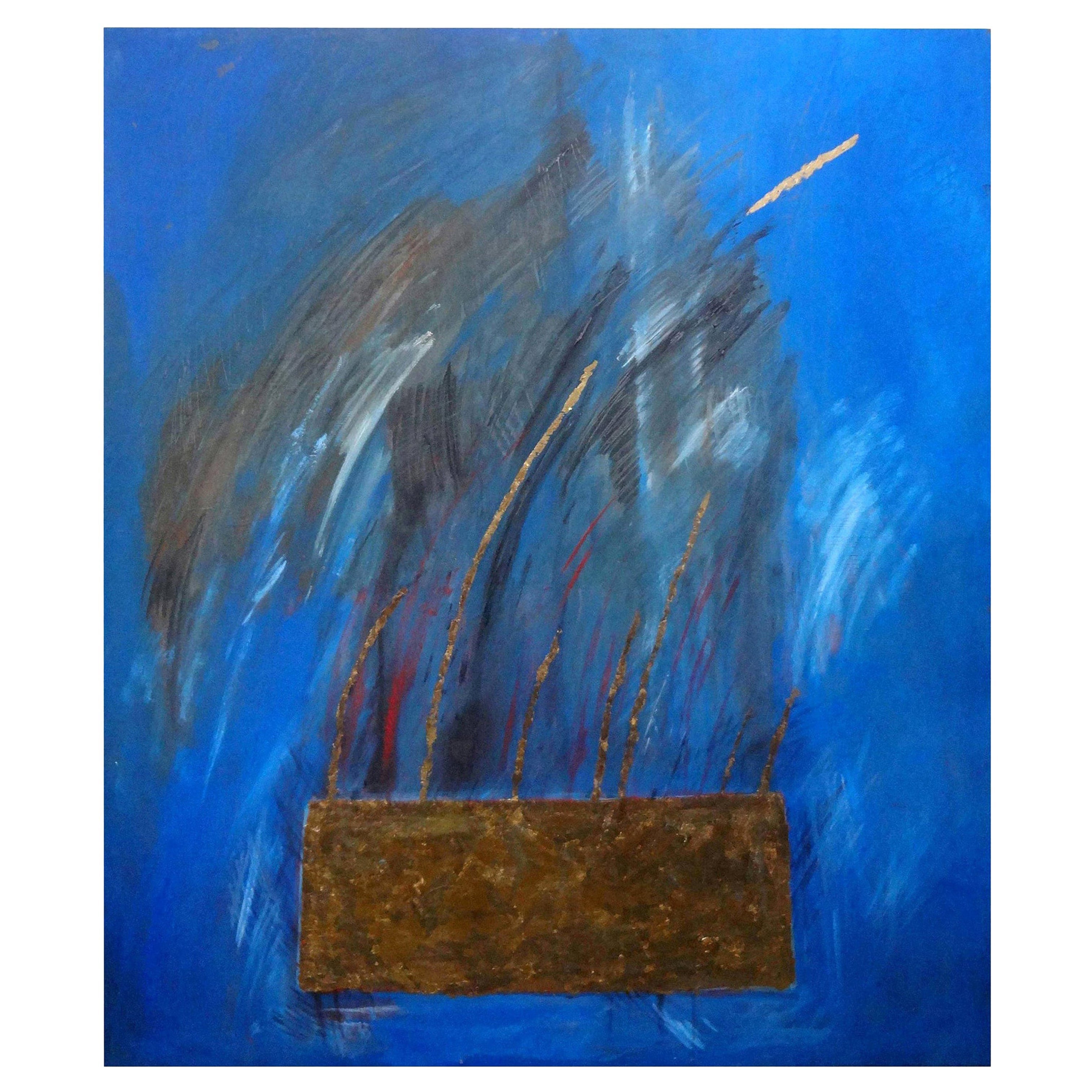 Óleo sobre lienzo abstracto italiano de Fausta Dossi, Milán, 2006