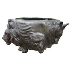 19th Century Japanese Meiji Period Bronze Jardinière by Genryusai Seiya