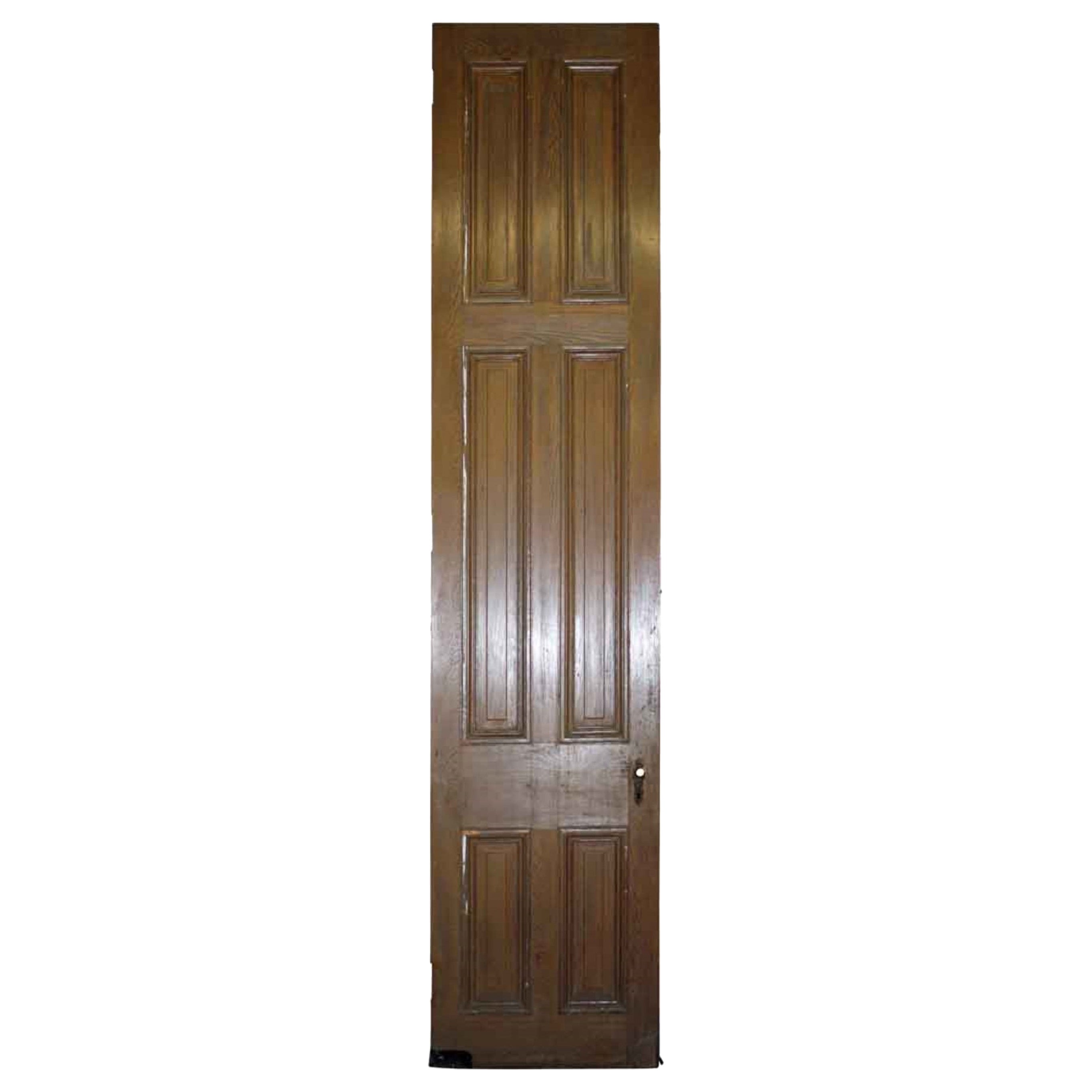 1920s Pair of Antique 7 Panel Cherry Pocket Doors For Sale at 1stDibs
