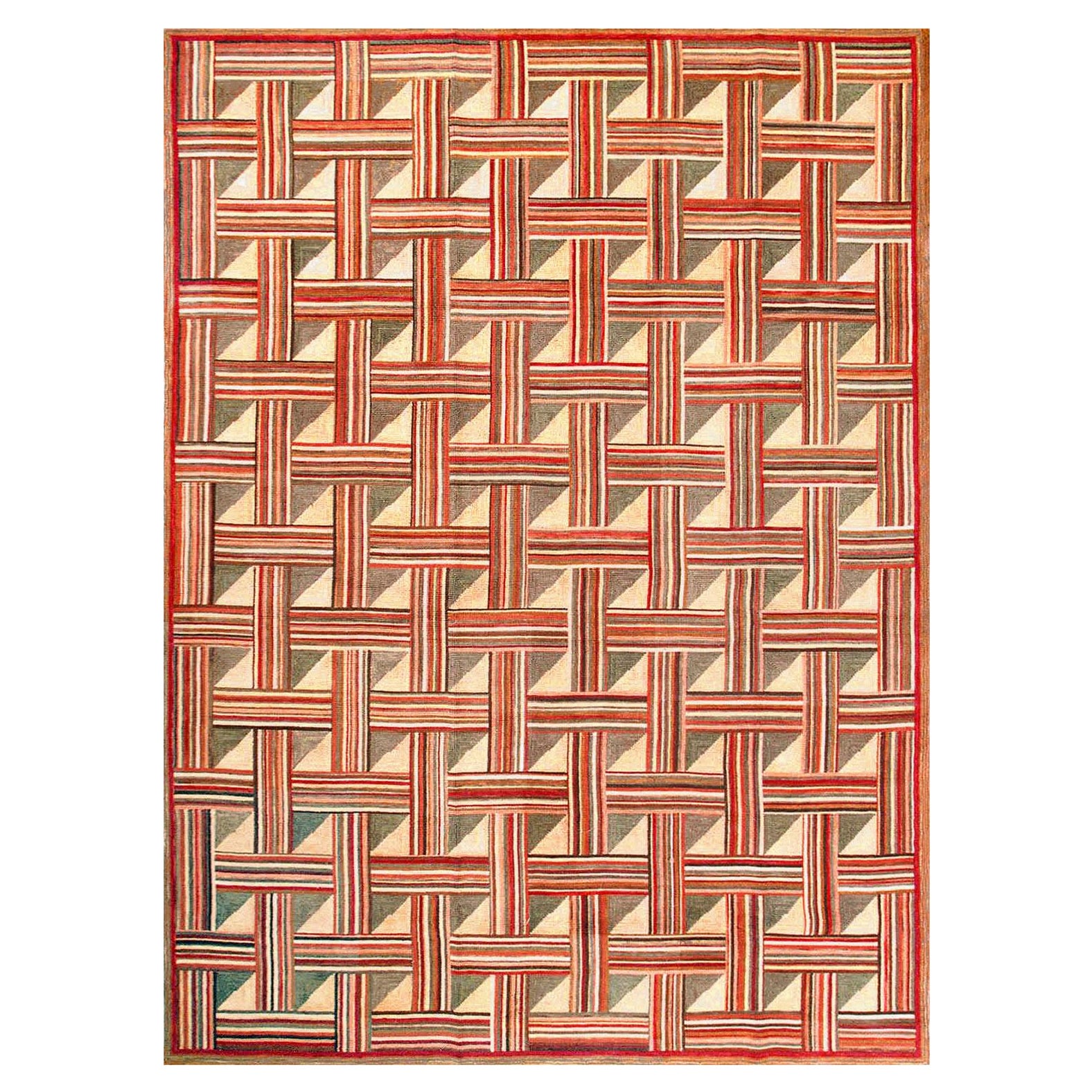 Contemporary  Hooked Rug (9' x 12' - 274 x 365 )