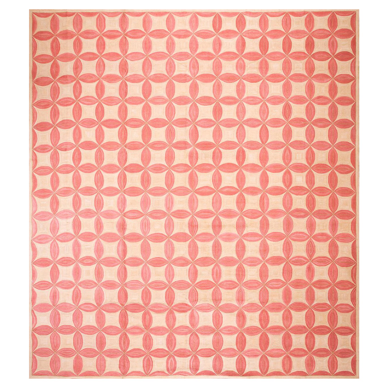 Contemporary Handmade Cotton Hooked Rug ( 8' x 10' - 244 x 305cm ) For Sale