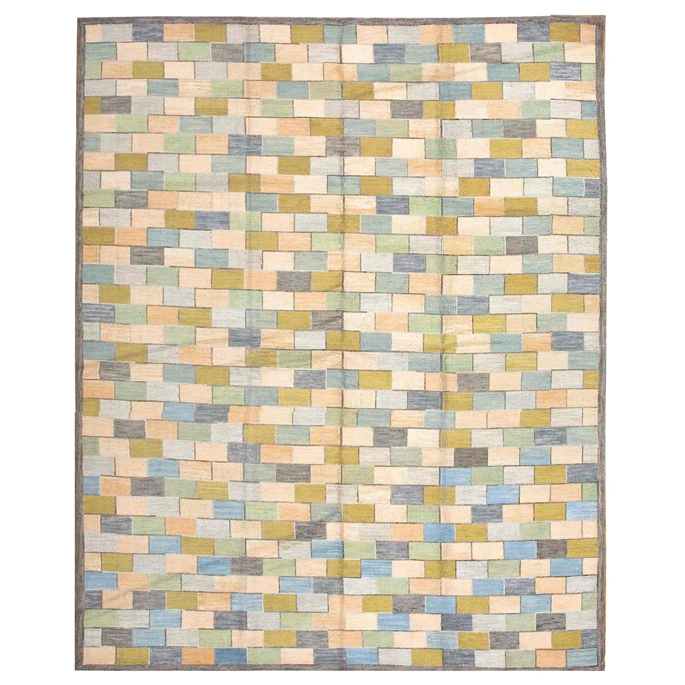 Contemporary Hooked Rug (6' x 9' - 183 x 274 ) For Sale