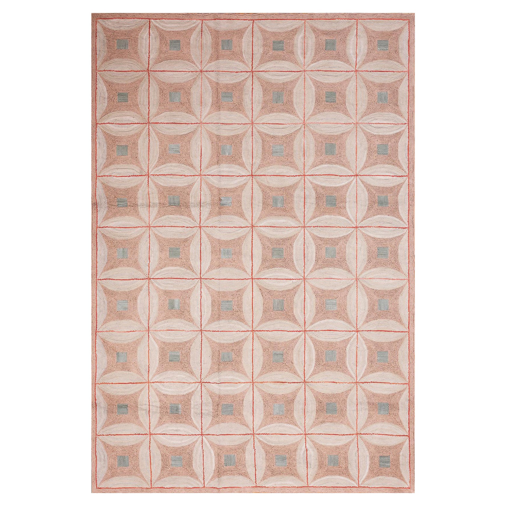 Contemporary American Hooked Rug (6' x 9' - 182x 274) For Sale